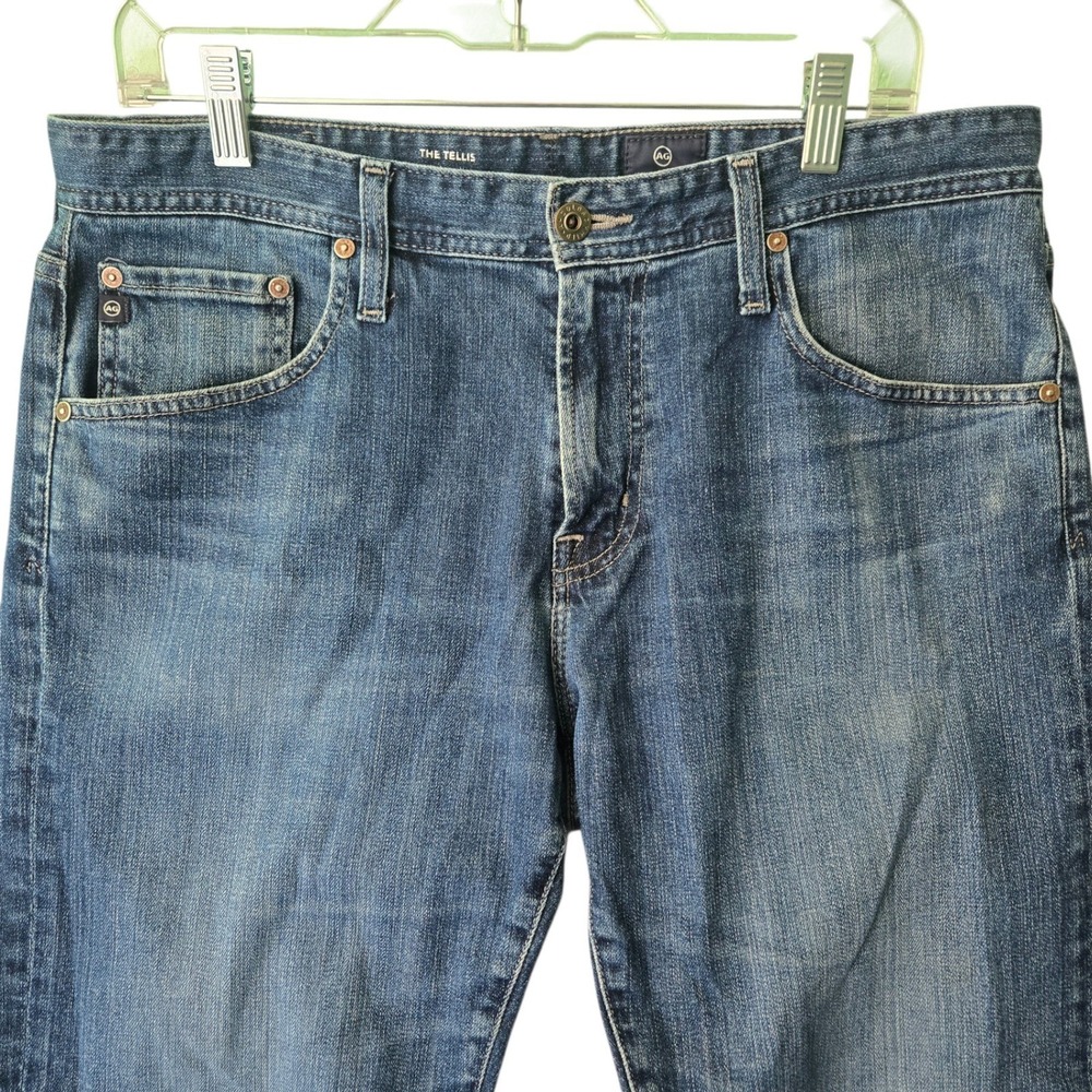 AG Adriano Goldschmied The Tellis Modern Slim Jeans Blue Medium‎ Wash 35x34 Men